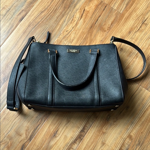 kate spade Handbags - Kate Spade Black Crossbody Bag with Structured Design